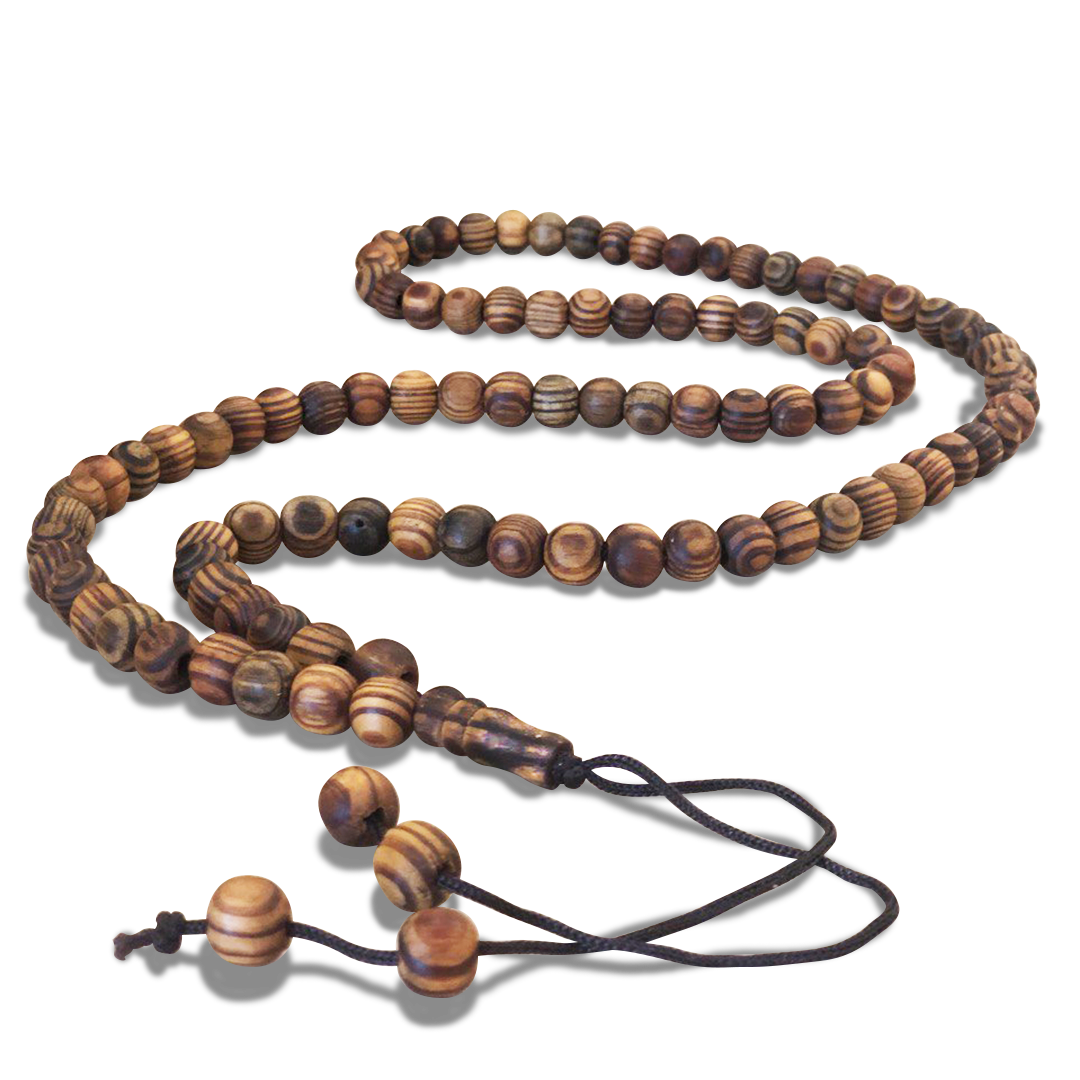 Tasbih Kayu Zaitun - 99 Prayer Beads (Dark Wood) - Original From Palestine