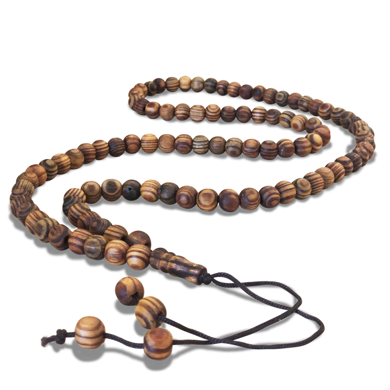 Tasbih Kayu Zaitun - 99 Prayer Beads (Dark Wood) - Original From Palestine