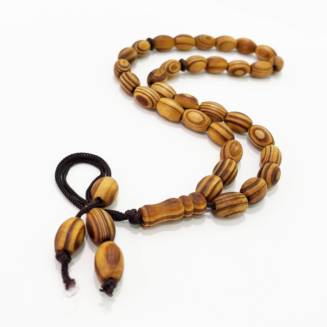 Tasbih Kayu Zaitun - 33 Prayer Beads (Dark Wood) - Original From Palestine