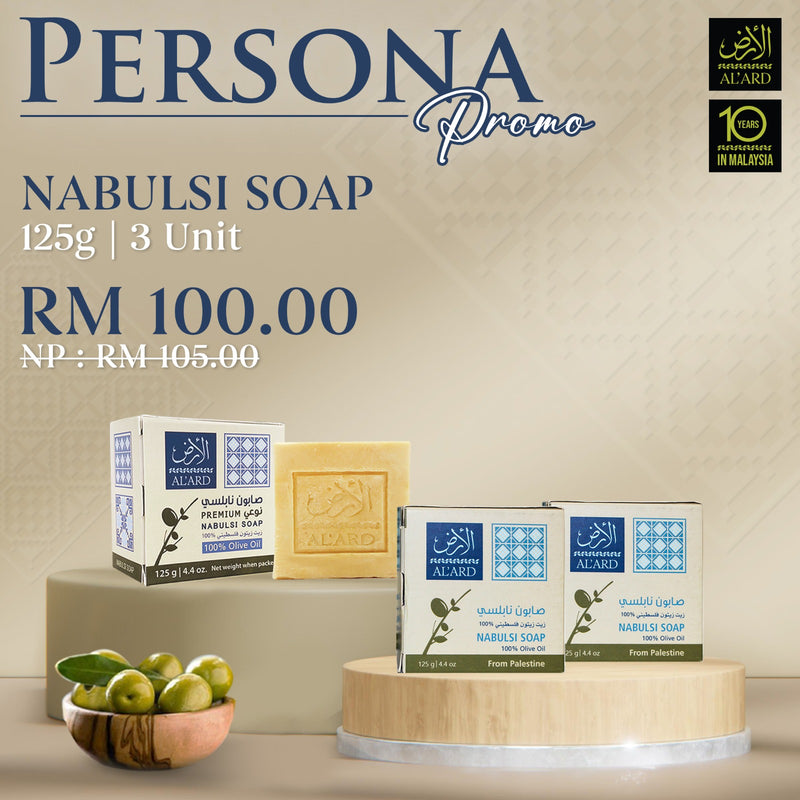 PROMOSI KOMBO SABUN - Nabulsi Soap 125g x3