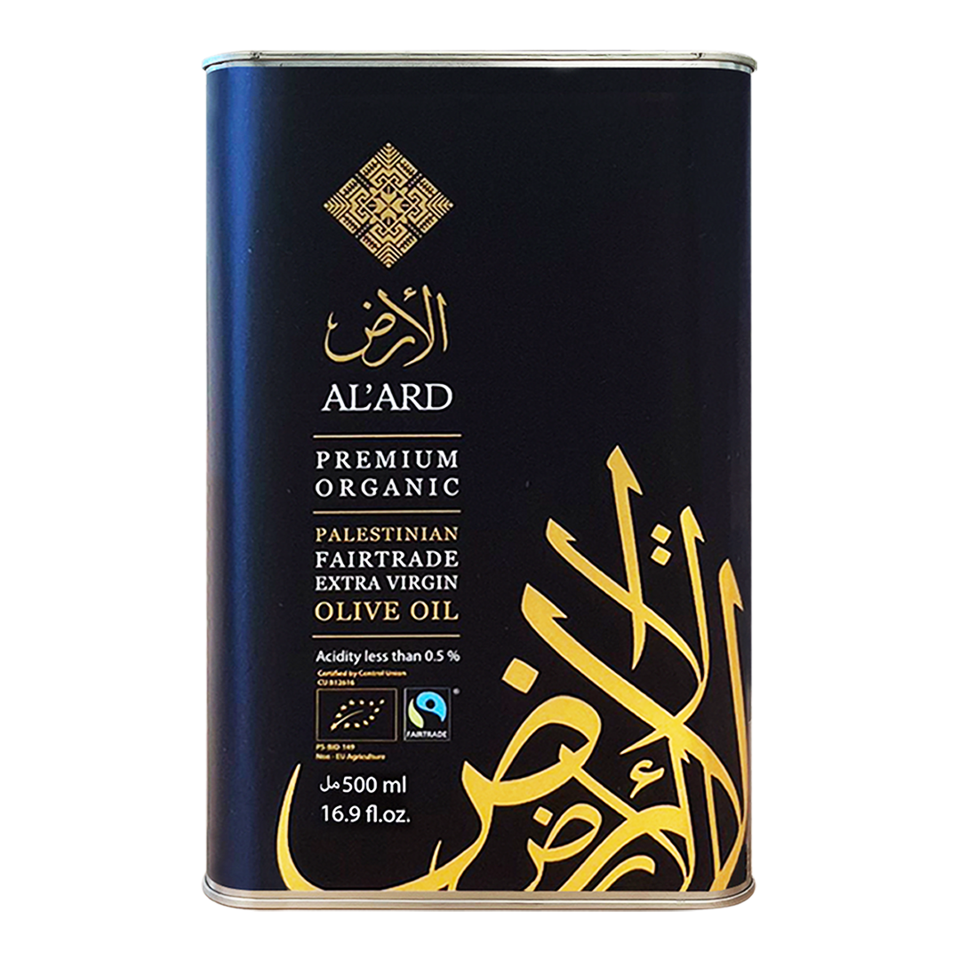 Al’Ard Premium Organic Extra Virgin Olive Oil 500ml Tin