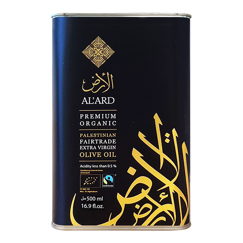 Al’Ard Premium Organic Extra Virgin Olive Oil 500ml Tin